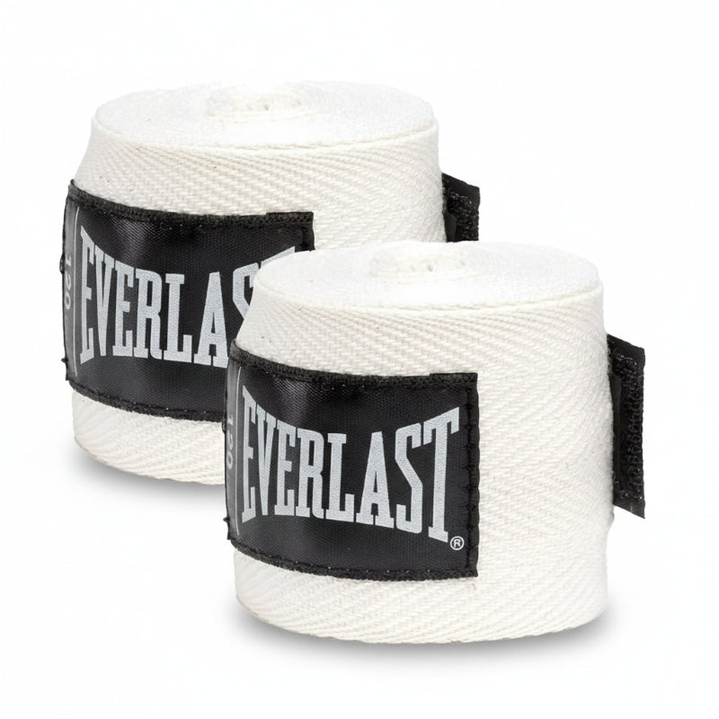 Everlast Core 120 In Handwraps | Breathable Poly-Cotton Boxing Wraps with Thumb Strap | White - Best Price online Prokicksports.com