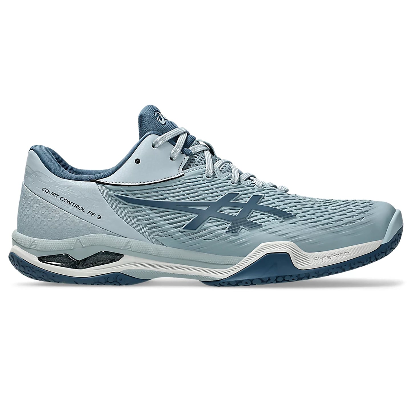 Asics Court Control FF 3 Men's Badminton Shoe, Dolphin Grey/Vintage Indigo - Best Price online Prokicksports.com