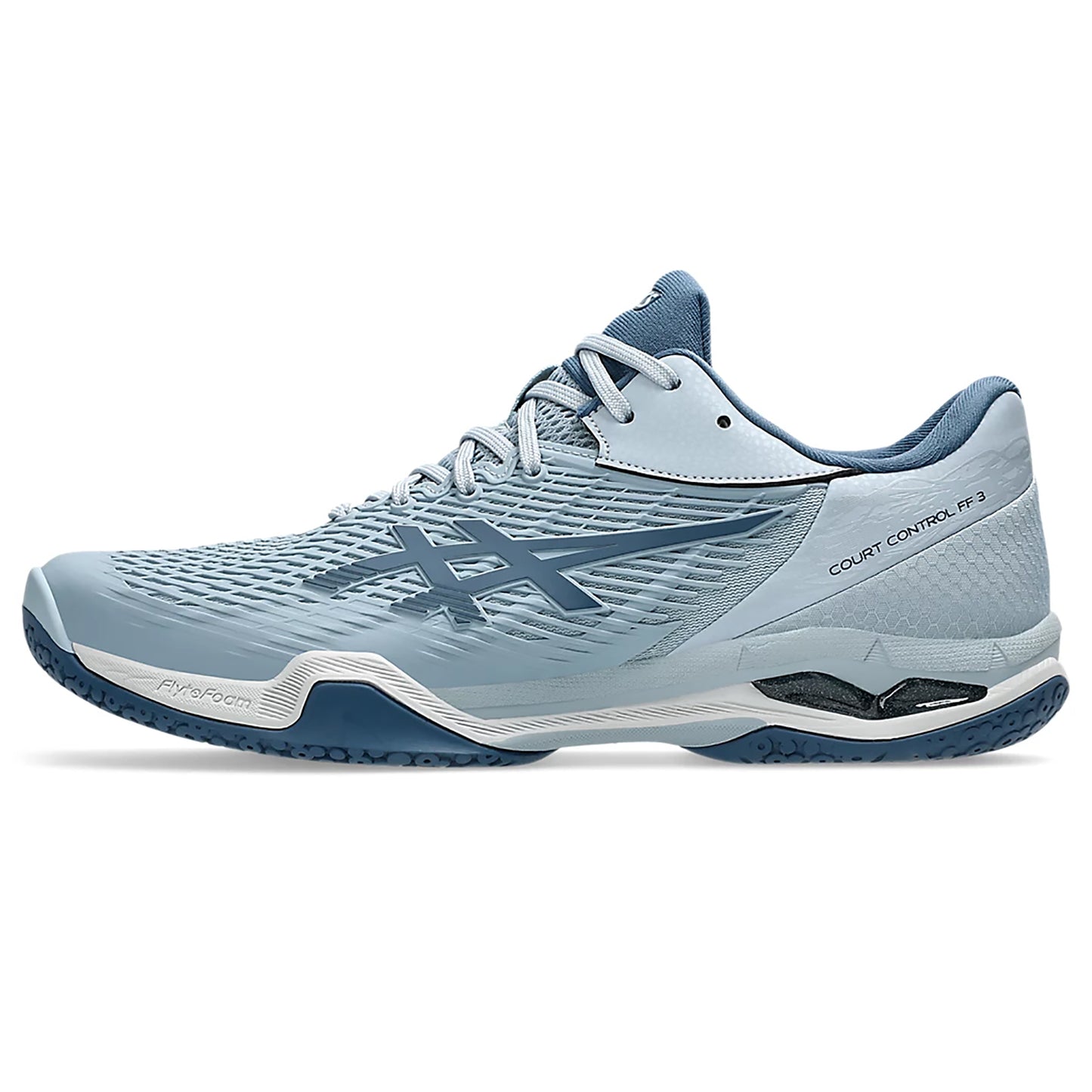 Asics Court Control FF 3 Men's Badminton Shoe, Dolphin Grey/Vintage Indigo - Best Price online Prokicksports.com