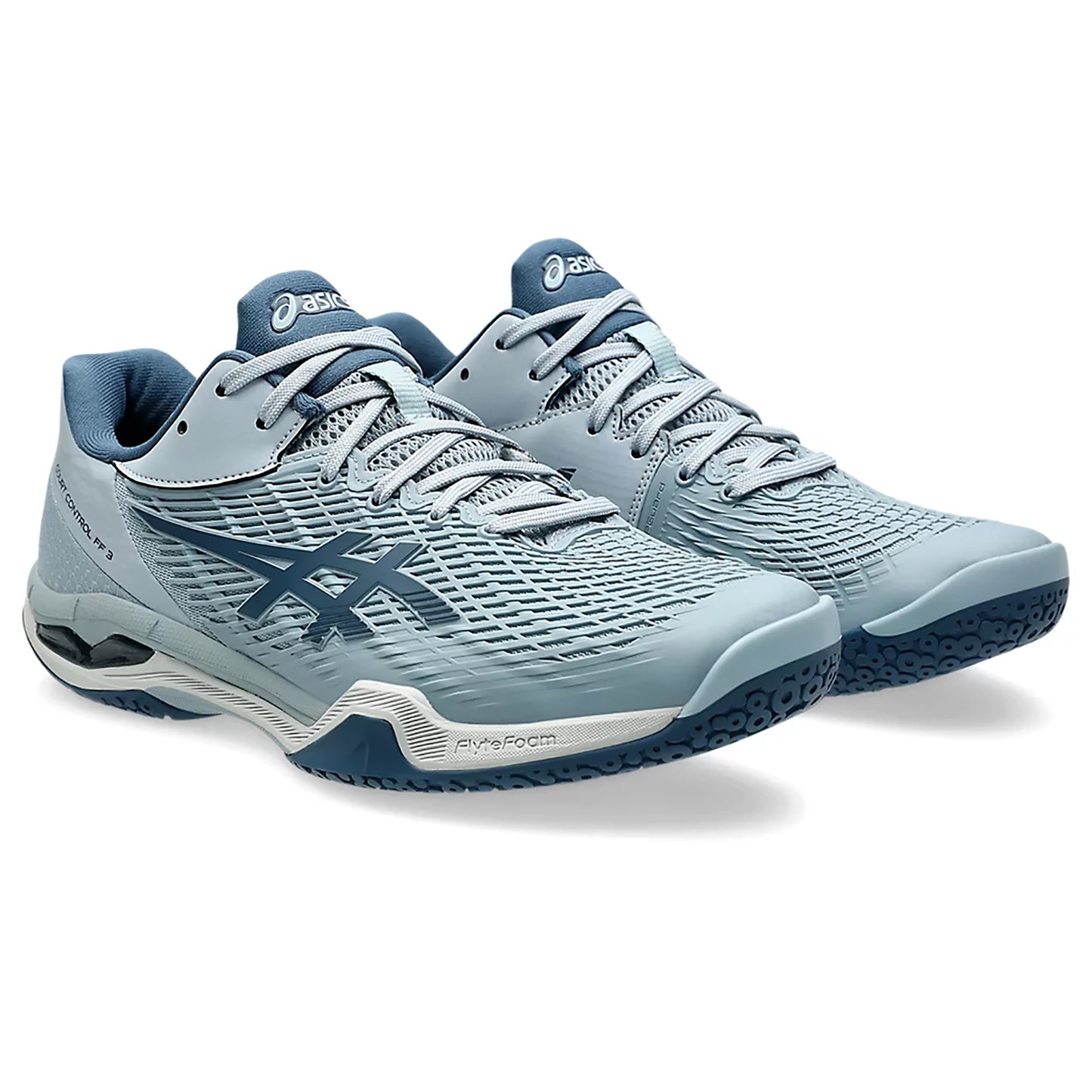Asics Court Control FF 3 Men's Badminton Shoe, Dolphin Grey/Vintage Indigo - Best Price online Prokicksports.com