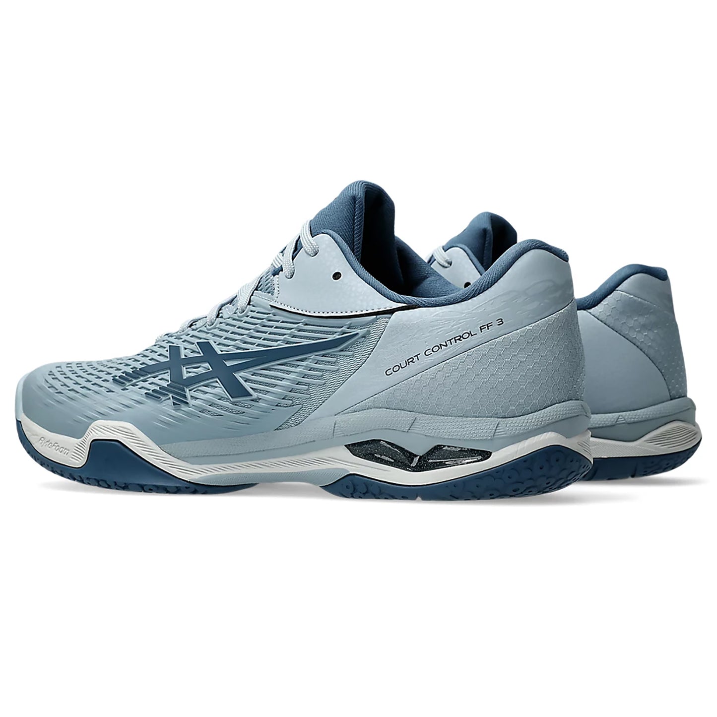 Asics Court Control FF 3 Men's Badminton Shoe, Dolphin Grey/Vintage Indigo - Best Price online Prokicksports.com