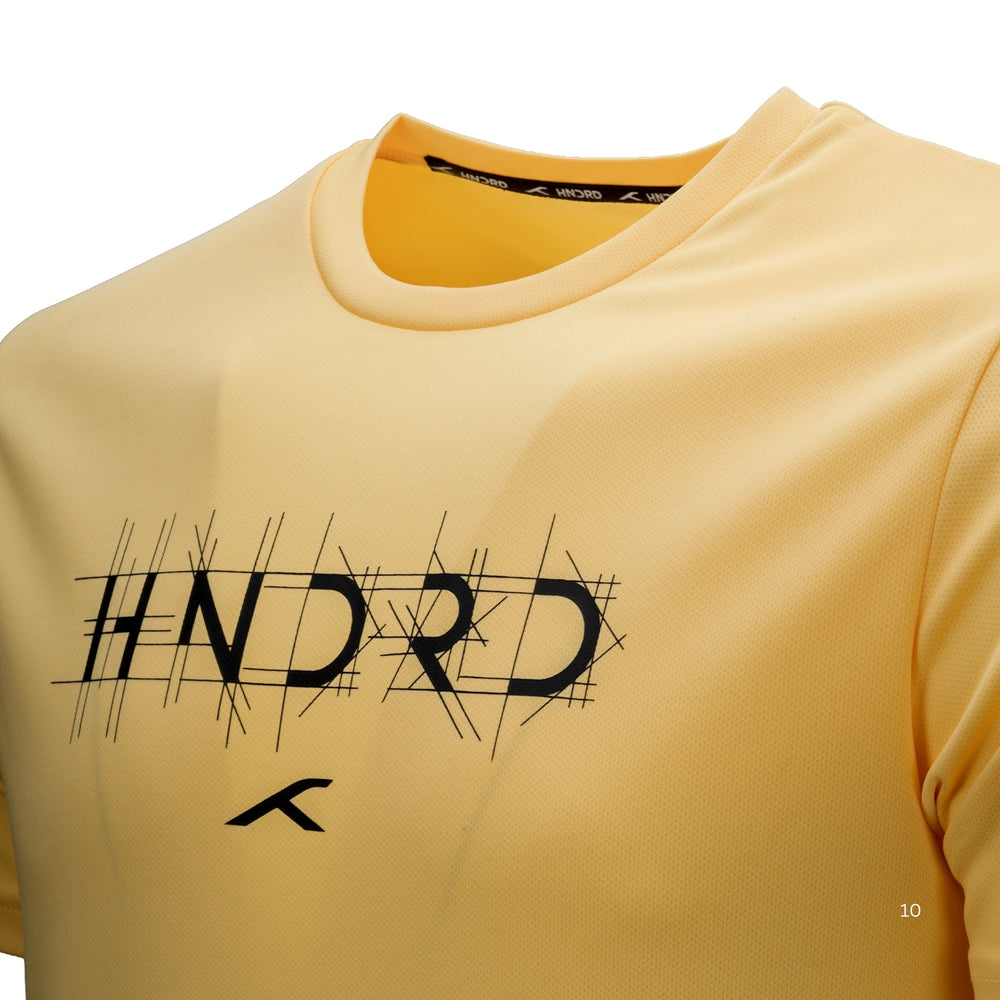 Hundred HBTS-5M333 Men’s Badminton T-Shirt | Quick Dry Round Neck Sports Tee for Training & Matches | Lightweight Performance Wear - Best Price online Prokicksports.com