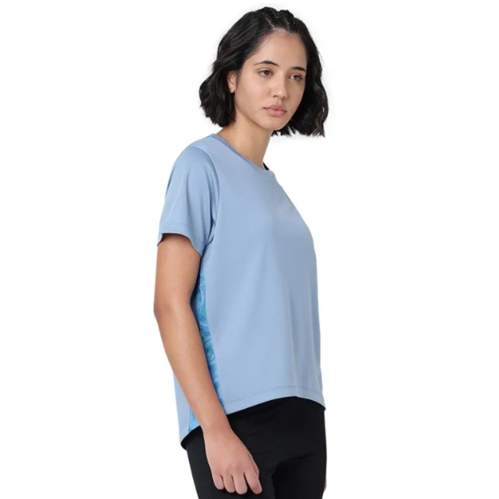 ASICS High Low AOP SS Top for Women | Round Neck Sports T-Shirt - Best Price online Prokicksports.com