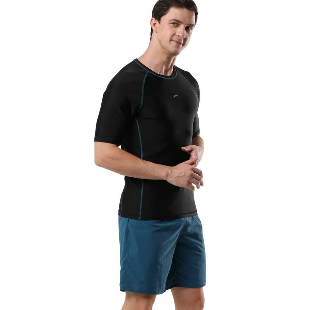Speedo AM Short Sleeve SunTop – Men’s UV Protection Swim Top, Quick Dry Stretch Swimwear Rashguard for Training & Water Sports - Best Price online Prokicksports.com