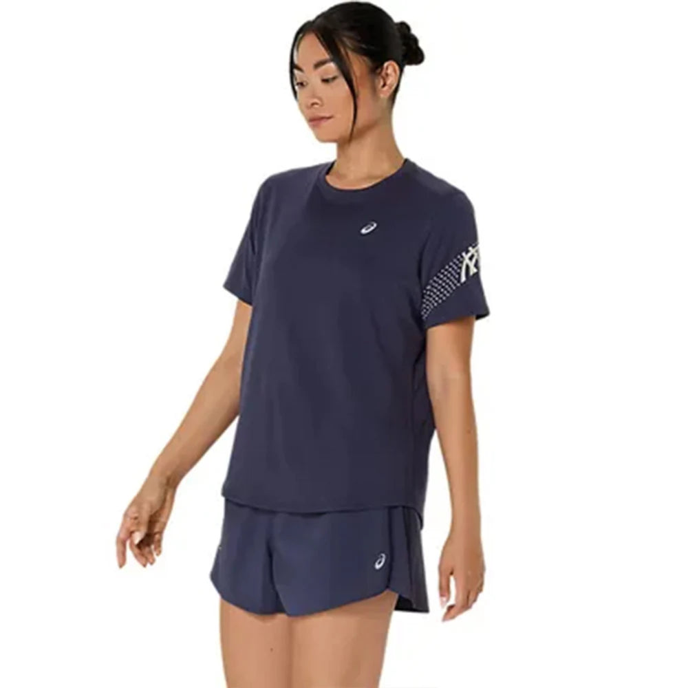 ASICS ICON SS TOP for Women | Lightweight Quick-Dry Polyester T-Shirt with Breathable Fabric & Reflective Details for Running and Training - Best Price online Prokicksports.com