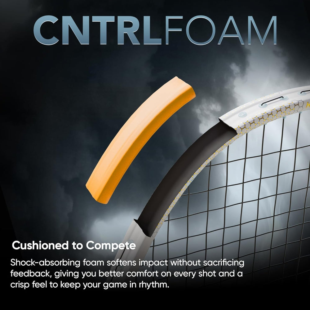 Hundred Flareon Typhoon Strung Badminton Racquet | Superlight Carbon Fibre Frame with CNTRL Foam Technology | Speed & Control Series - Best Price online Prokicksports.com