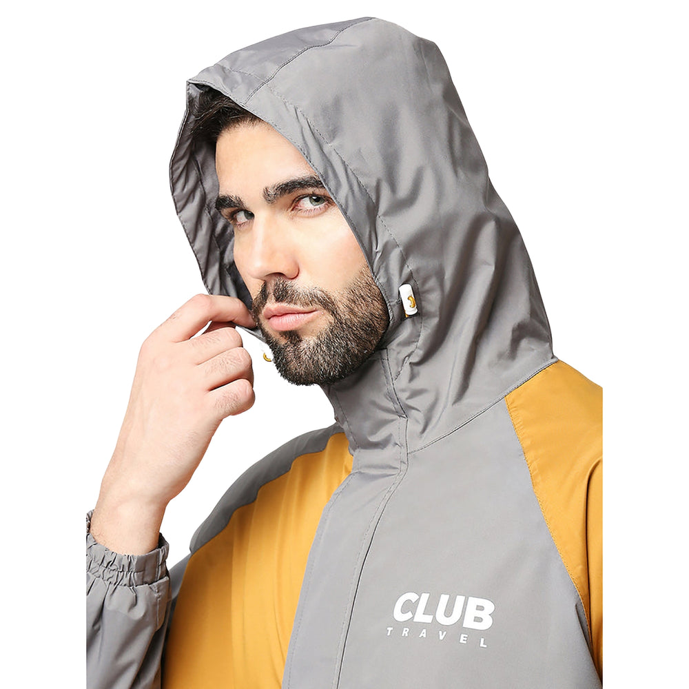 Zeel Outdoor Essential Men’s Waterproof Rain Jacket MJ106 – Lightweight, Hooded Windcheater for Monsoon, Travel, Trekking, Hiking, Camping - Best Price online Prokicksports.com