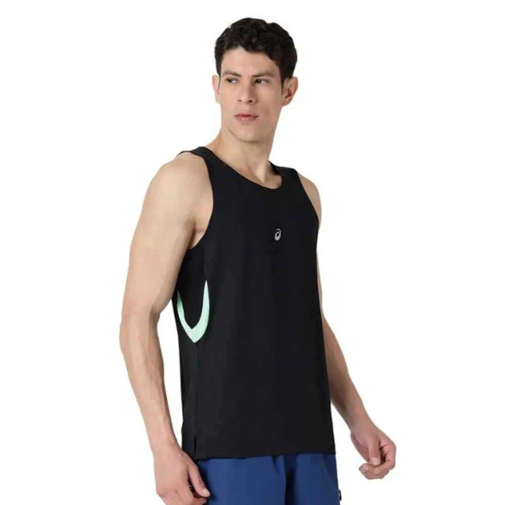 ASICS Panel Detail Sleeveless Top for Men | Sports Sleeveless T-Shirt - Best Price online Prokicksports.com