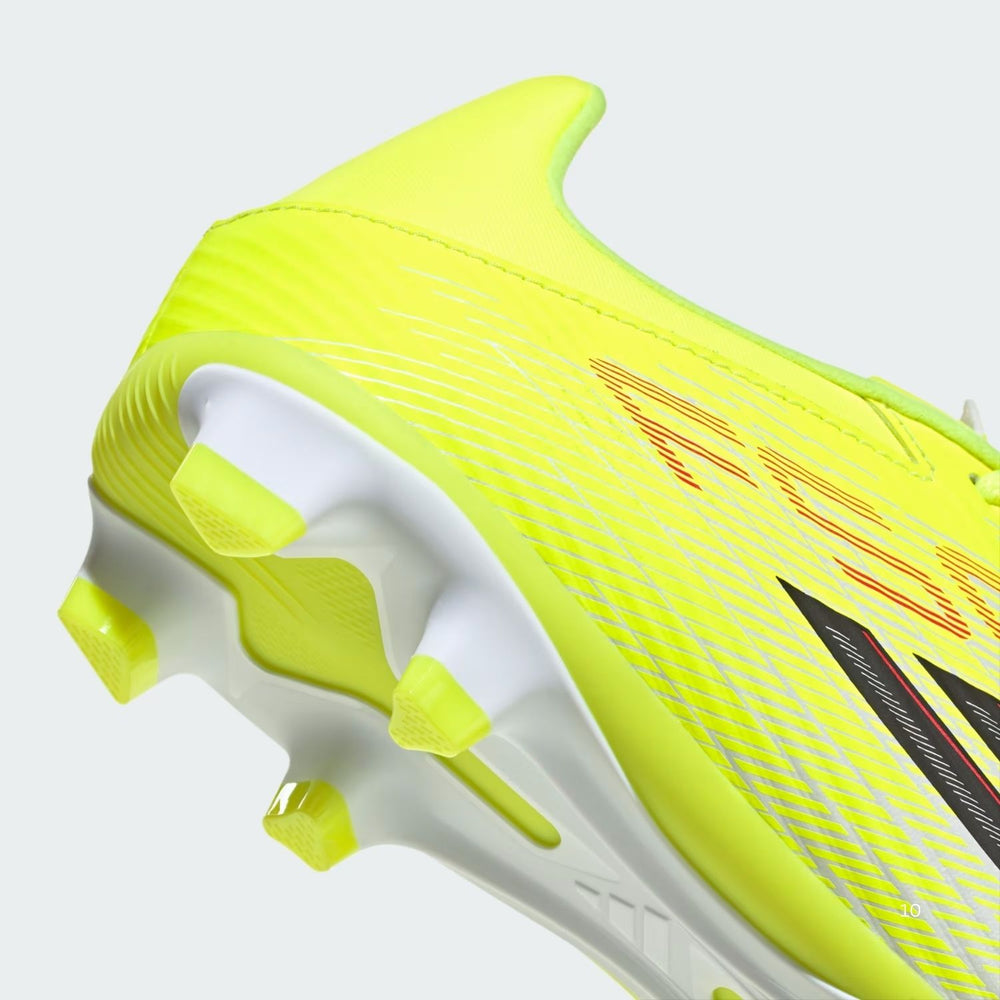 Adidas F50 Club FG/MG Football Shoes | Lightweight Speed Cleats with Fiberskin Upper | TESOYE/CBLACK/LUCRED - Best Price online Prokicksports.com
