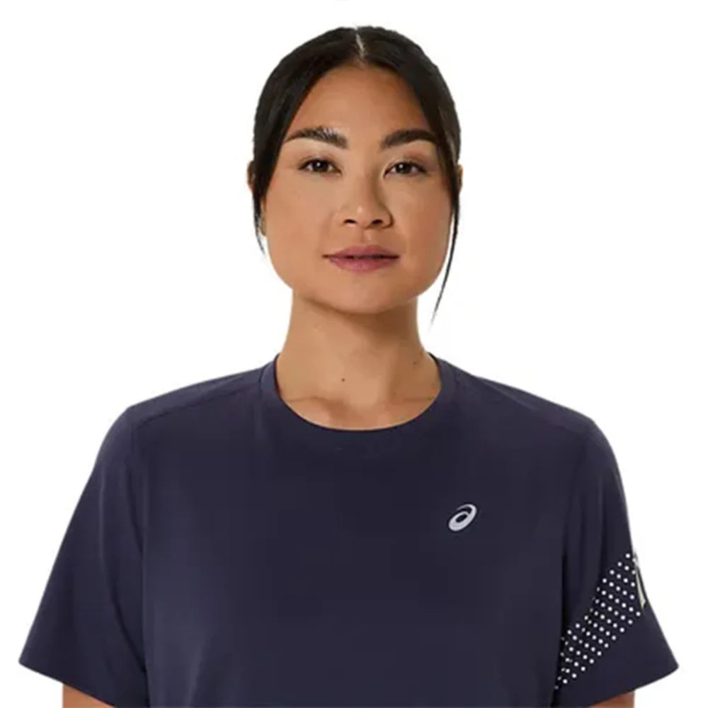 ASICS ICON SS TOP for Women | Lightweight Quick-Dry Polyester T-Shirt with Breathable Fabric & Reflective Details for Running and Training - Best Price online Prokicksports.com