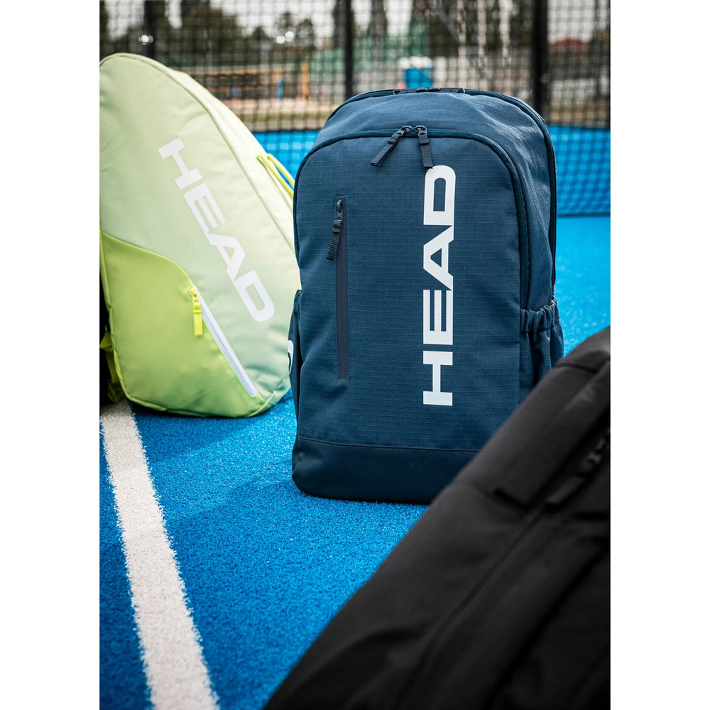 HEAD Base Backpack 17L | Tennis Backpack with 1–2 Racquet Compartment, Front Pocket & Side Mesh Pockets