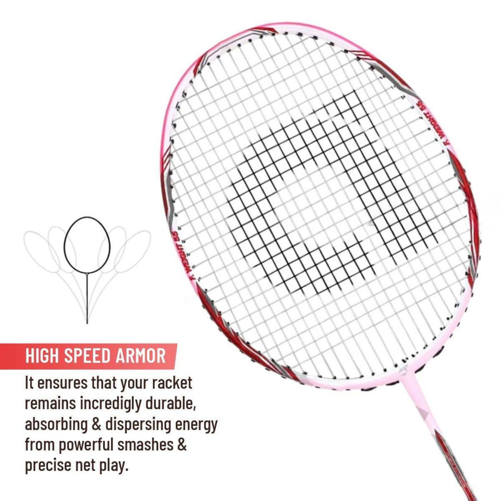 Apacs Feather Weight 55 Unstrung Badminton Racquet | Ultra-Light 58g Frame | High Modulus Graphite | Powerful Smash Control | Advanced Speed Racquet