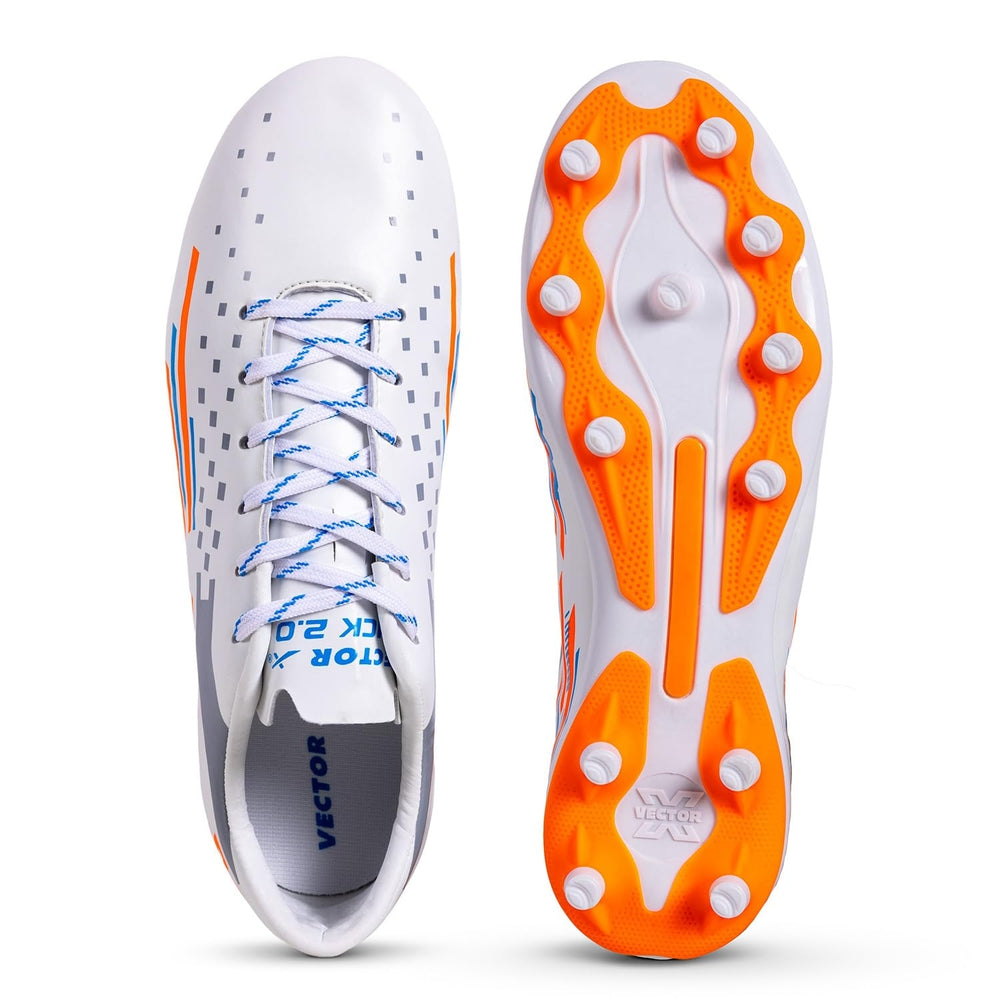 Vector X Kick 2.0 Football Shoes – Synthetic Upper, Durable TPU Sole, Padded Footbed, Lightweight Soccer Studs for Multi-Surface Play - Best Price online Prokicksports.com