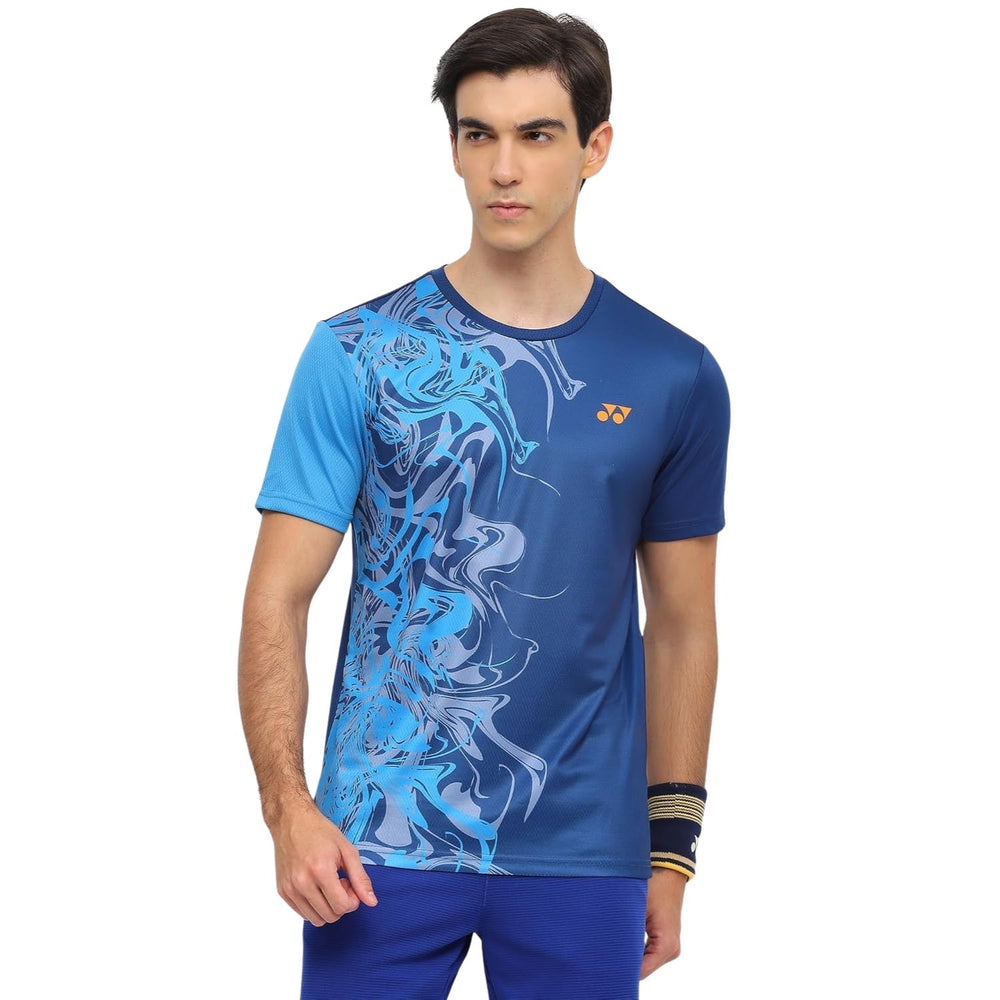 Yonex 2967 Men’s Round Neck T‑Shirt – TruDry, Sorbtek Moisture Control & Repreve Polyester Performance Tee - Best Price online Prokicksports.com