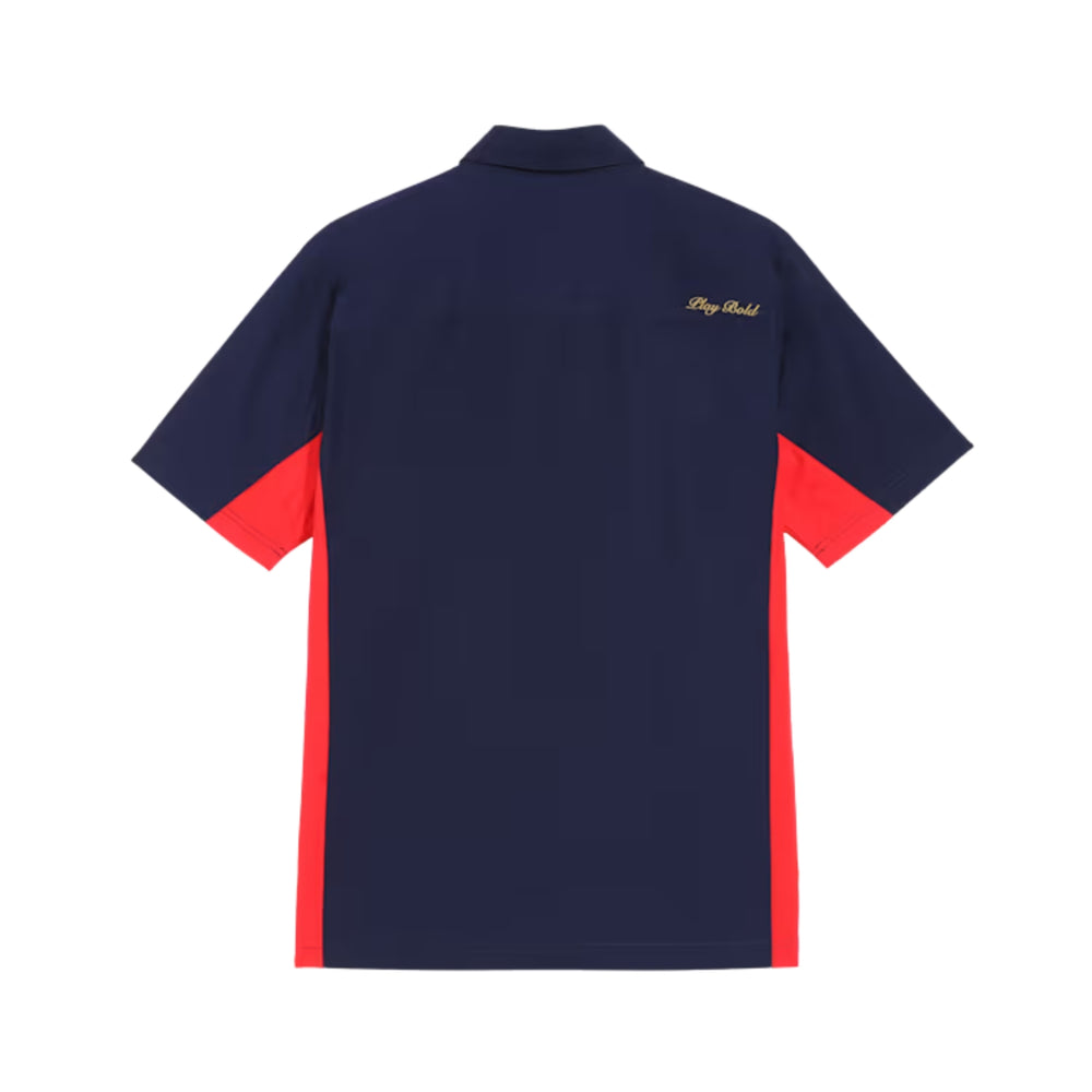 PUMA x RCB Woven Polo T-Shirt for Men | Premium Woven Fabric with Classic Collar, Button Placket & Official RCB Branding for Smart Casual Style - Best Price online Prokicksports.com
