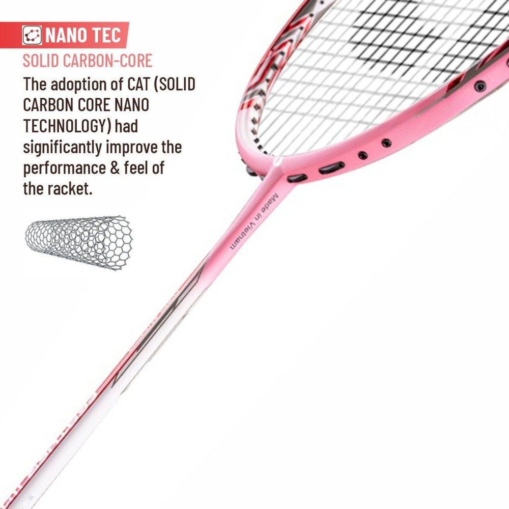 Apacs Feather Weight 55 Unstrung Badminton Racquet | Ultra-Light 58g Frame | High Modulus Graphite | Powerful Smash Control | Advanced Speed Racquet