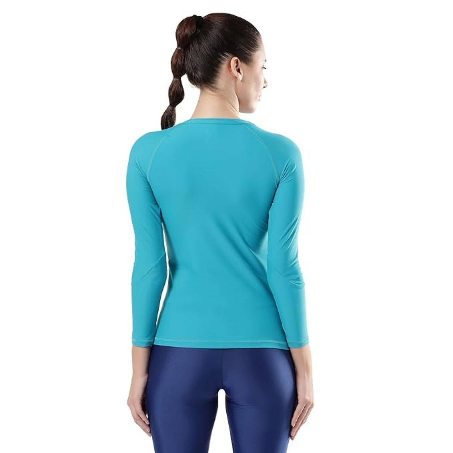 Speedo Women’s Long Sleeve Suntop – Solid Design | UPF 40+ UV Protection, Endurance®10 Chlorine-Resistant Fabric & Crew Neck - Best Price online Prokicksports.com