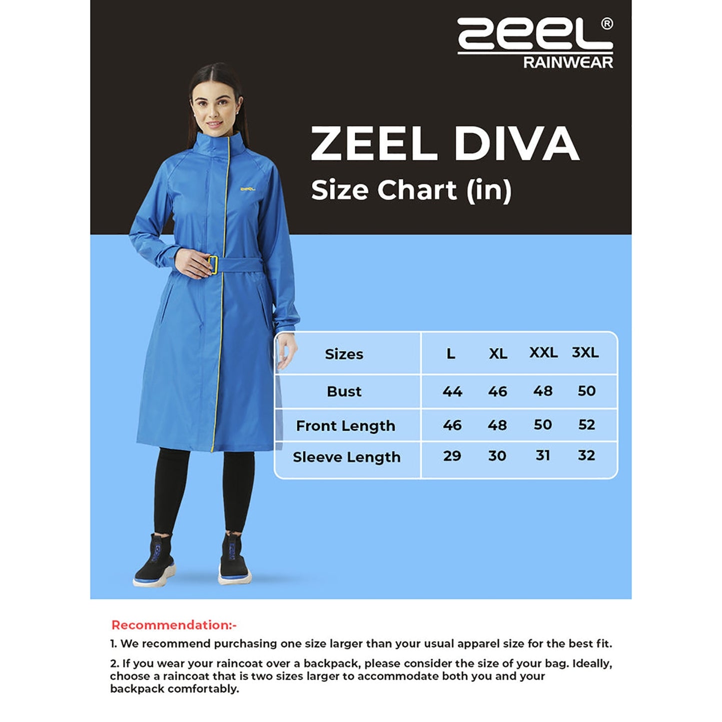 Zeel Diva Women's Trench Coat – Stylish Long Overcoat for Women, Ideal for Winter Wear, Formal Outfits, Travel, Office, and Casual Layering - Best Price online Prokicksports.com