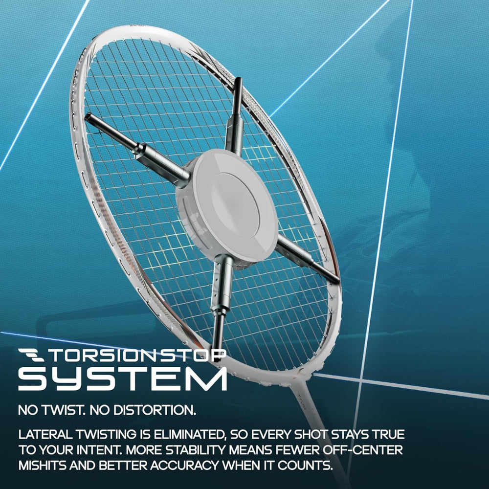 Hundred Hyfonic Lazer Strung Badminton Racquet | Carbon Fibre Frame with Dual Aerodynamic Technology | Precision Control Series - Best Price online Prokicksports.com