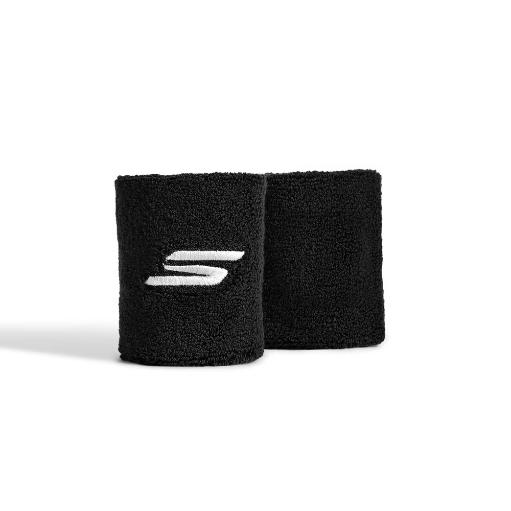 Skechers Performance Wrist Band (Pack of 1 Pair) | High-Absorbency Cotton Blend | Elasticated Sweatband for Gym, Tennis & Running - Best Price online Prokicksports.com