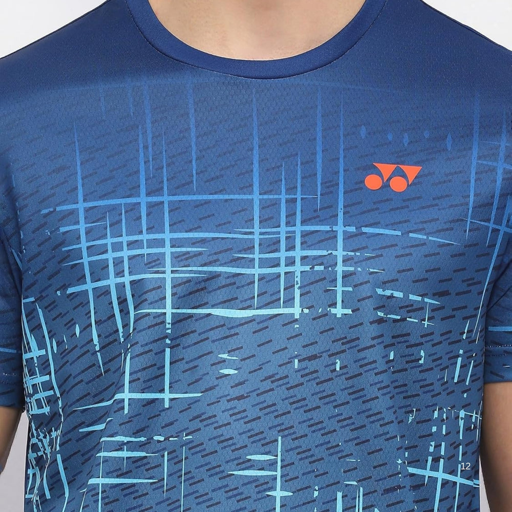 Yonex 2968 Men’s Round Neck T‑Shirt – TruDry Quick‑Dry Polyester Essentia 3 Badminton/Tennis Tee - Best Price online Prokicksports.com