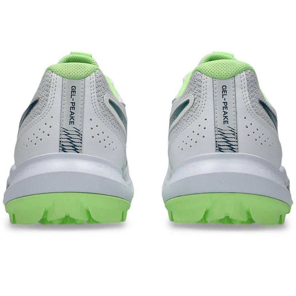ASICS Gel-Peake 3 Cricket Rubber Shoes – White/Dark Teal | Superior Grip & Comfort for All-Round Cricket Performance - Best Price online Prokicksports.com