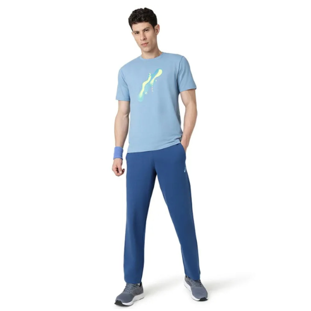 ASICS Diagonal Graphic SS Top for Men | Round Neck Sports T-Shirt - Best Price online Prokicksports.com