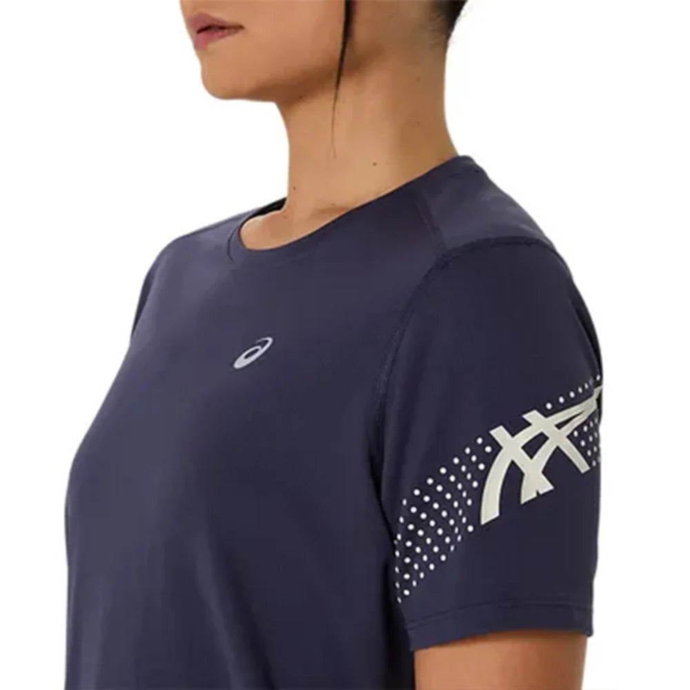 ASICS ICON SS TOP for Women | Lightweight Quick-Dry Polyester T-Shirt with Breathable Fabric & Reflective Details for Running and Training - Best Price online Prokicksports.com
