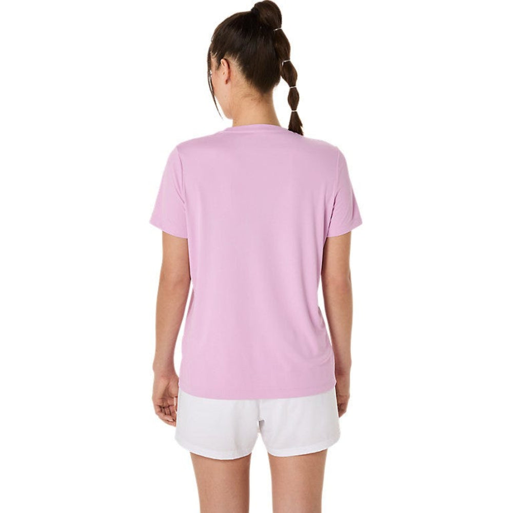 ASICS Women Court Tennis Graphic Tee | Lightweight Breathable Polyester T-Shirt with Moisture-Wicking Comfort & Tennis-Inspired Graphic Design - Best Price online Prokicksports.com