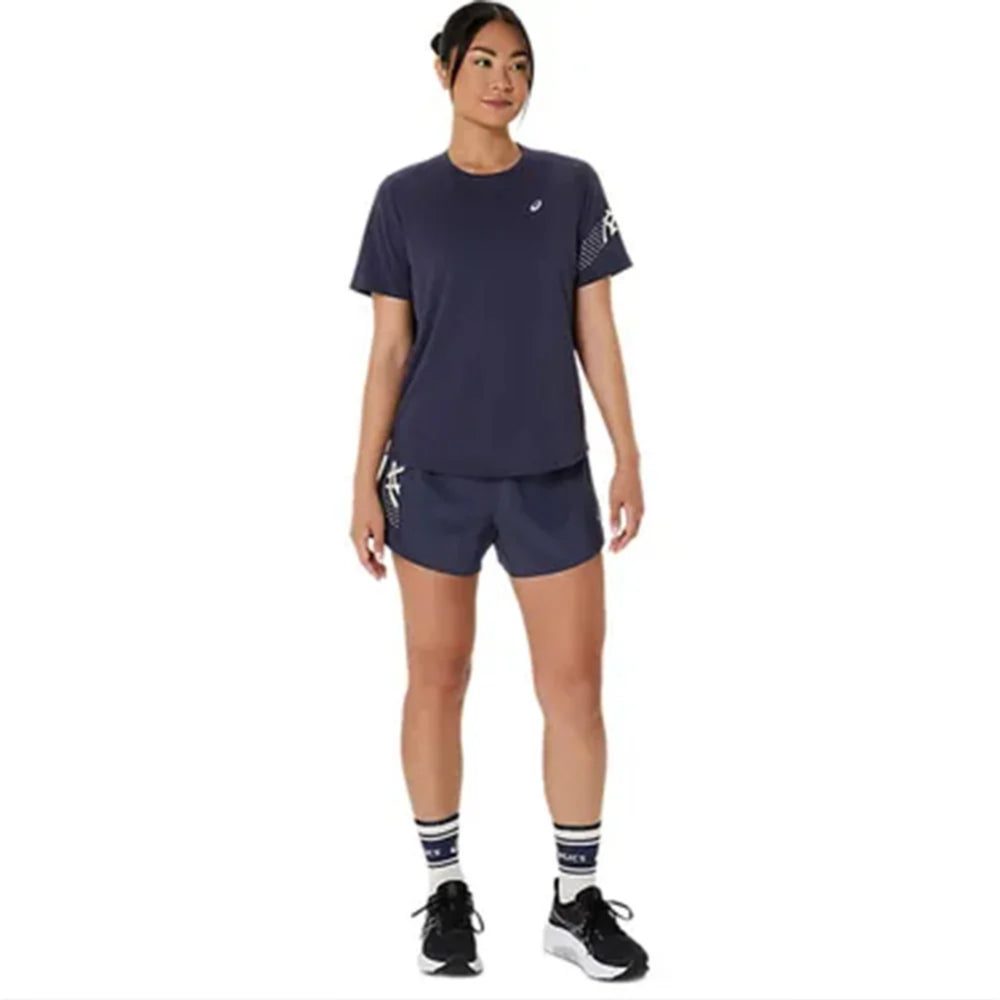 ASICS ICON SS TOP for Women | Lightweight Quick-Dry Polyester T-Shirt with Breathable Fabric & Reflective Details for Running and Training - Best Price online Prokicksports.com