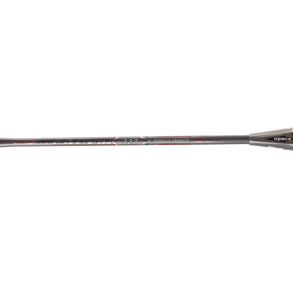 Apacs Nano Fusion Speed 722 Badminton Racquet With Cover, Grey (6U-G2) - Best Price online Prokicksports.com