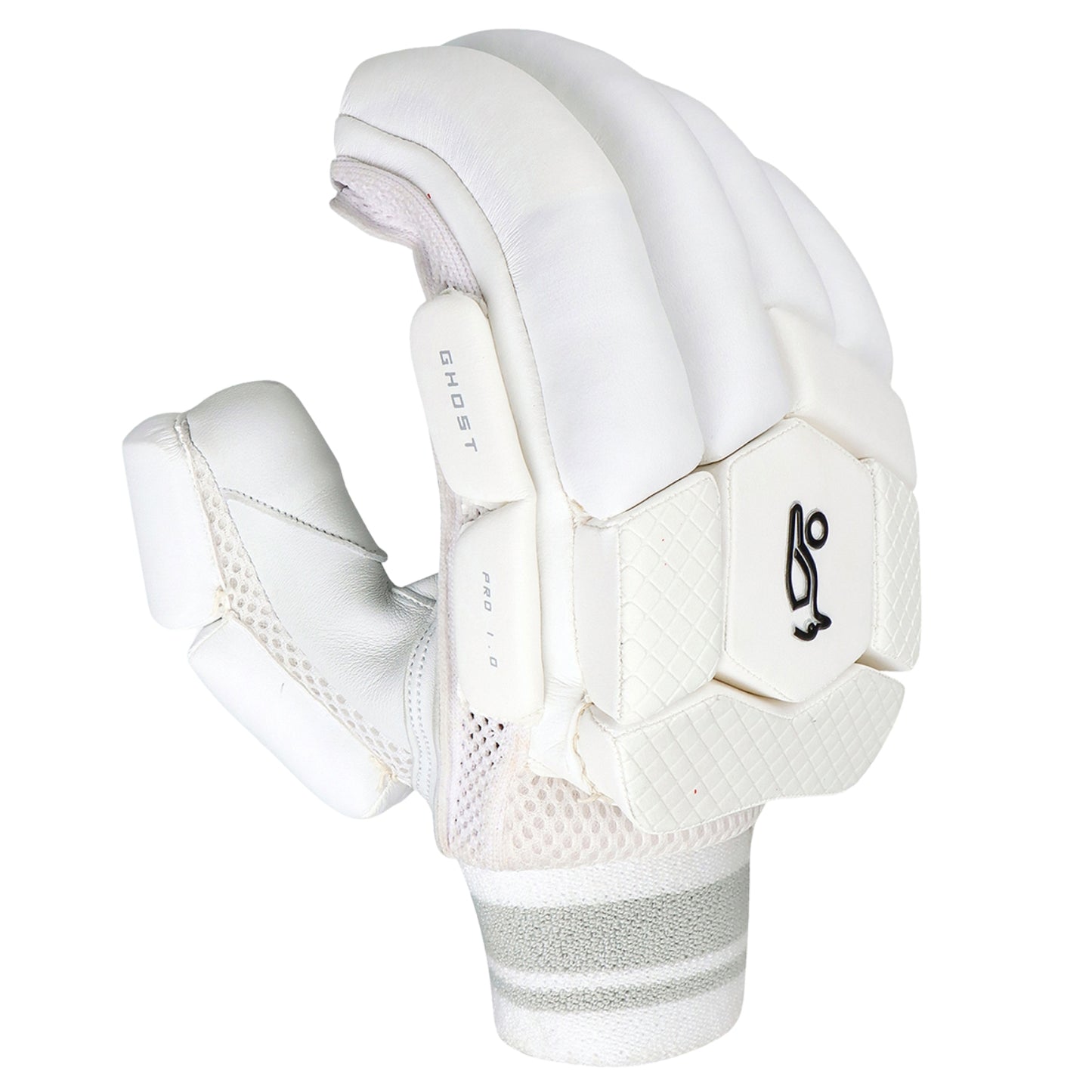 Kookaburra Ghost Pro 1.0 Batting Gloves – Left Hand | Elite Protection & Premium Comfort | Adult & Youth Sizes – White - Best Price online Prokicksports.com
