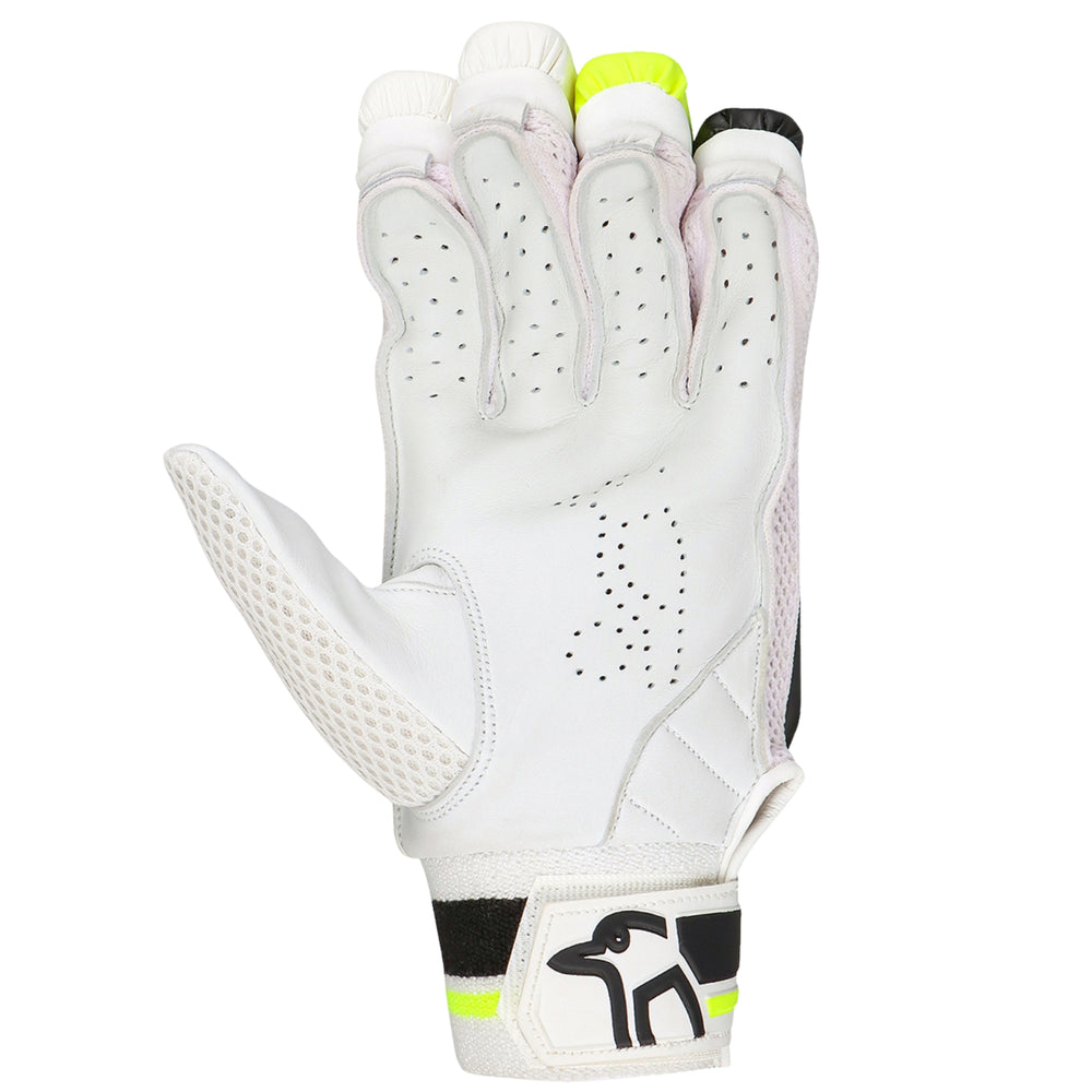 Kookaburra Beast Pro 2.0 Batting Gloves LH | Premium Cricket Gloves with High-Impact Protection | White/Black/Orange - Best Price online Prokicksports.com