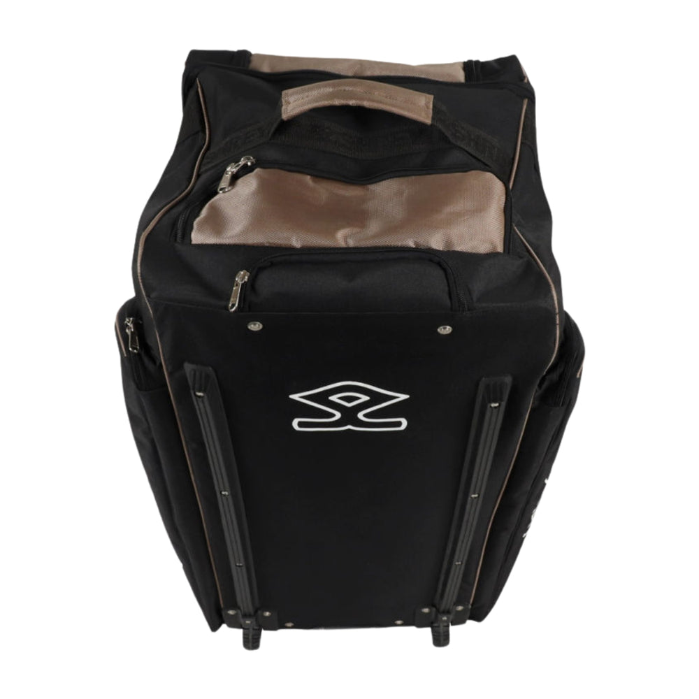 Shrey Match Cricket Wheelie Cricket Kitbag, Black/Gold - Best Price online Prokicksports.com