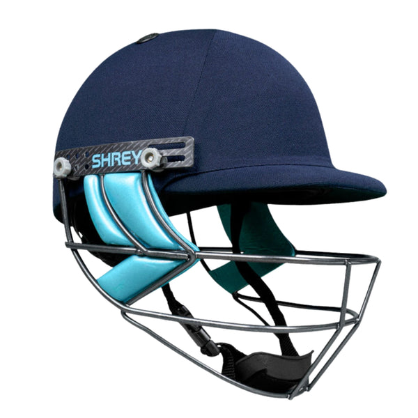 Shrey Prime Steel Helmet with Mild Steel Visor, Navy