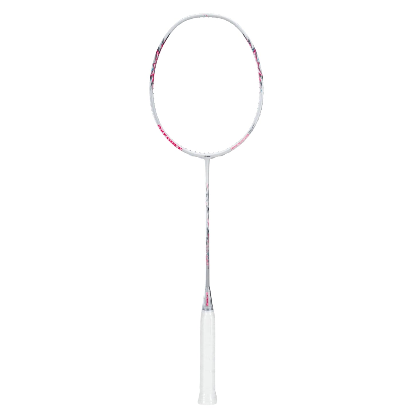Li-Ning Axforce Big Bang Unstrung Badminton Racquet, Pearl White/Neon Iridescent Pink - Best Price online Prokicksports.com