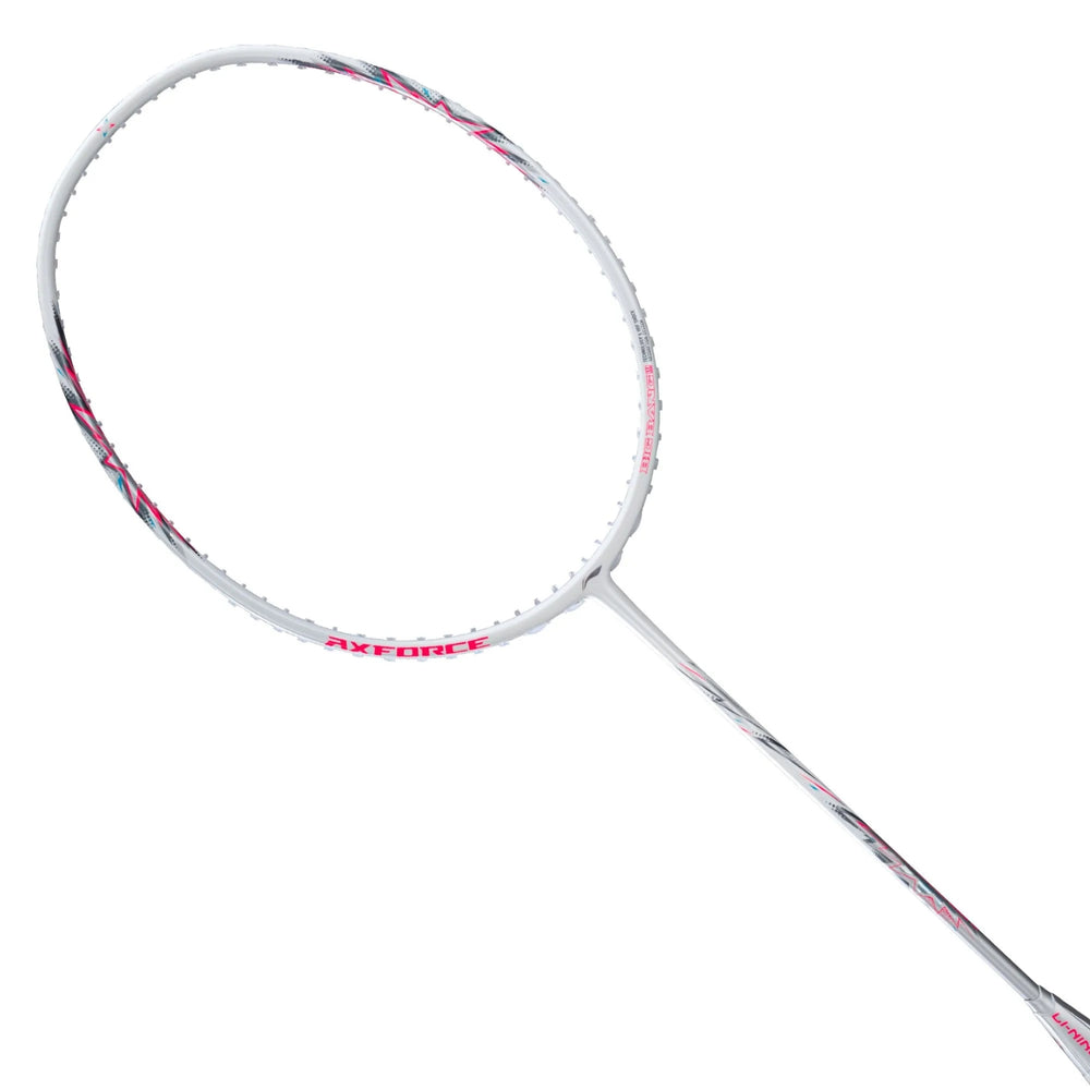 Li-Ning Axforce Big Bang Unstrung Badminton Racquet, Pearl White/Neon Iridescent Pink - Best Price online Prokicksports.com