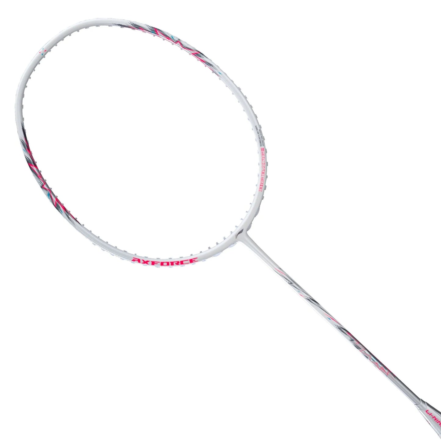 Li-Ning Axforce Big Bang Unstrung Badminton Racquet, Pearl White/Neon Iridescent Pink - Best Price online Prokicksports.com