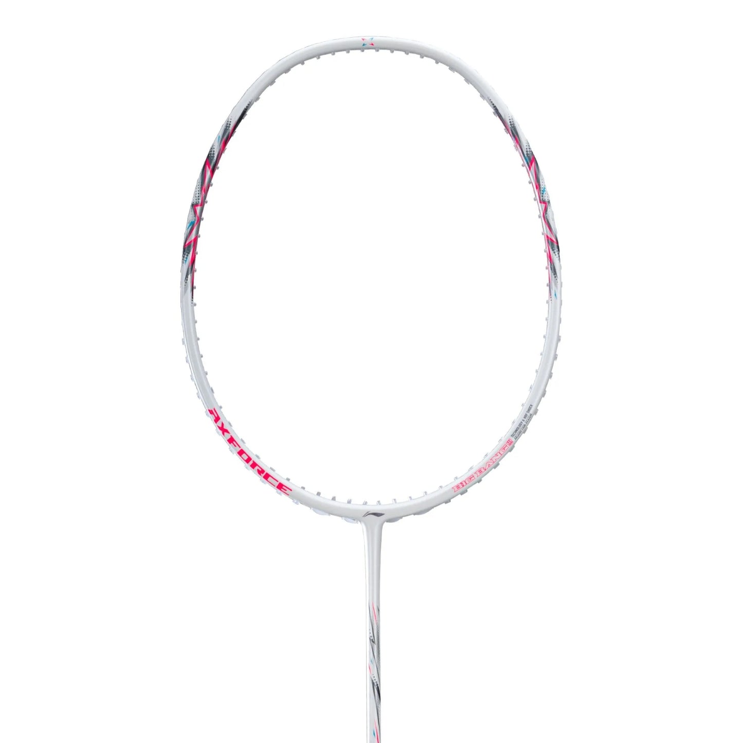 Li-Ning Axforce Big Bang Unstrung Badminton Racquet, Pearl White/Neon Iridescent Pink - Best Price online Prokicksports.com