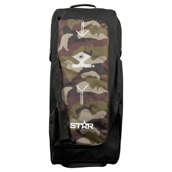 Shrey Star Wheelie Camoflauge 2.0 Cricket Kitbag, Camoflauge/Black