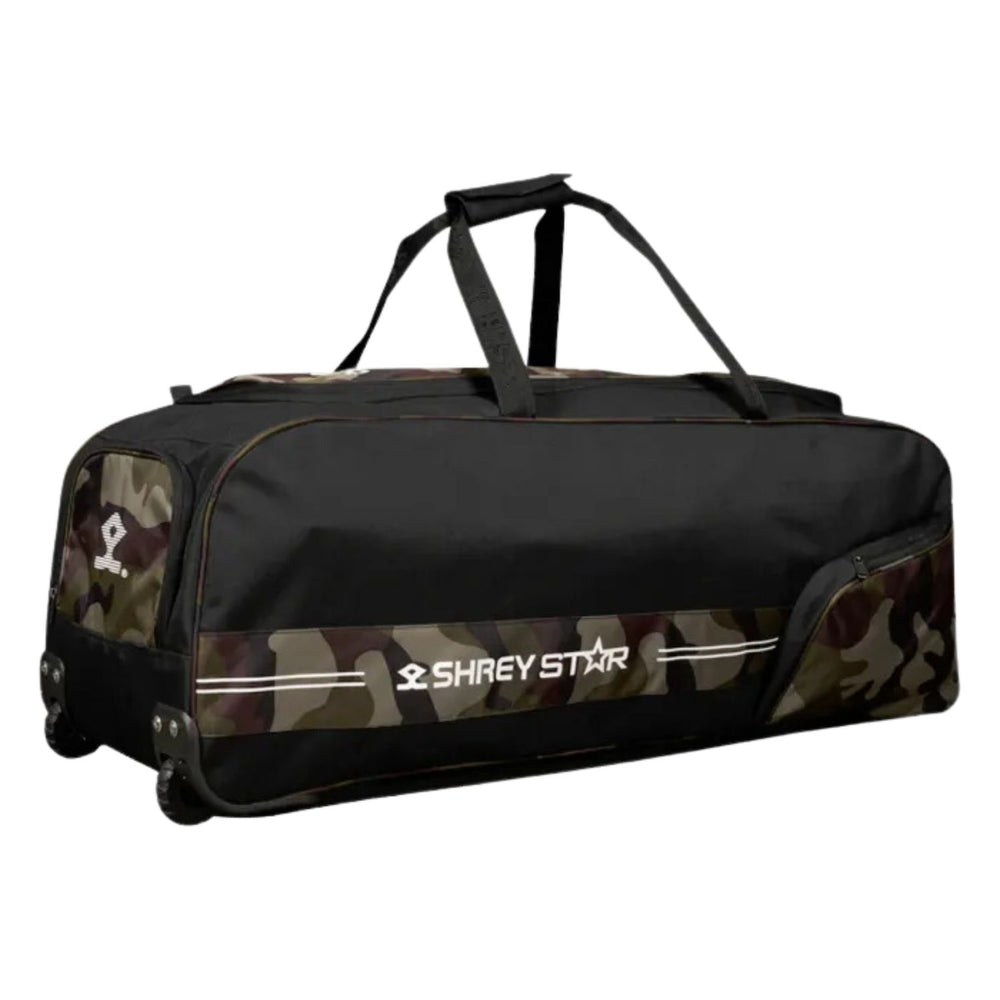 Shrey Star Wheelie Camoflauge 2.0 Cricket Kitbag, Camoflauge/Black - Best Price online Prokicksports.com