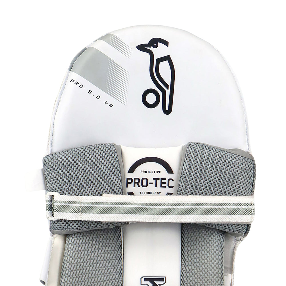 Kookaburra Pro 5.0 Lightweight Left-Hand Batting Legguards – Slim Fit HDF Protection with Pro Tec Knee Roll for Agile Batsmen - Best Price online Prokicksports.com