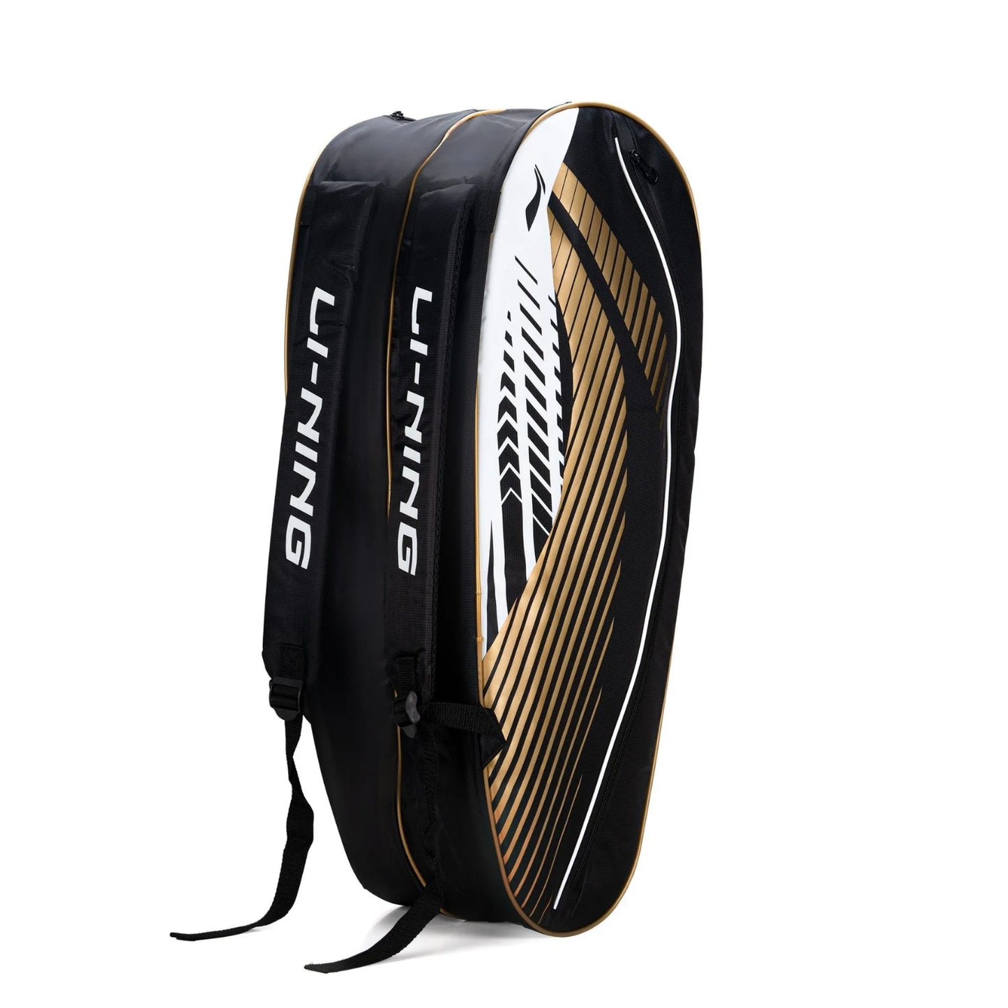 Li-Ning Triple Zipper Polyester Stripe Badminton Kit Bag - Best Price online Prokicksports.com