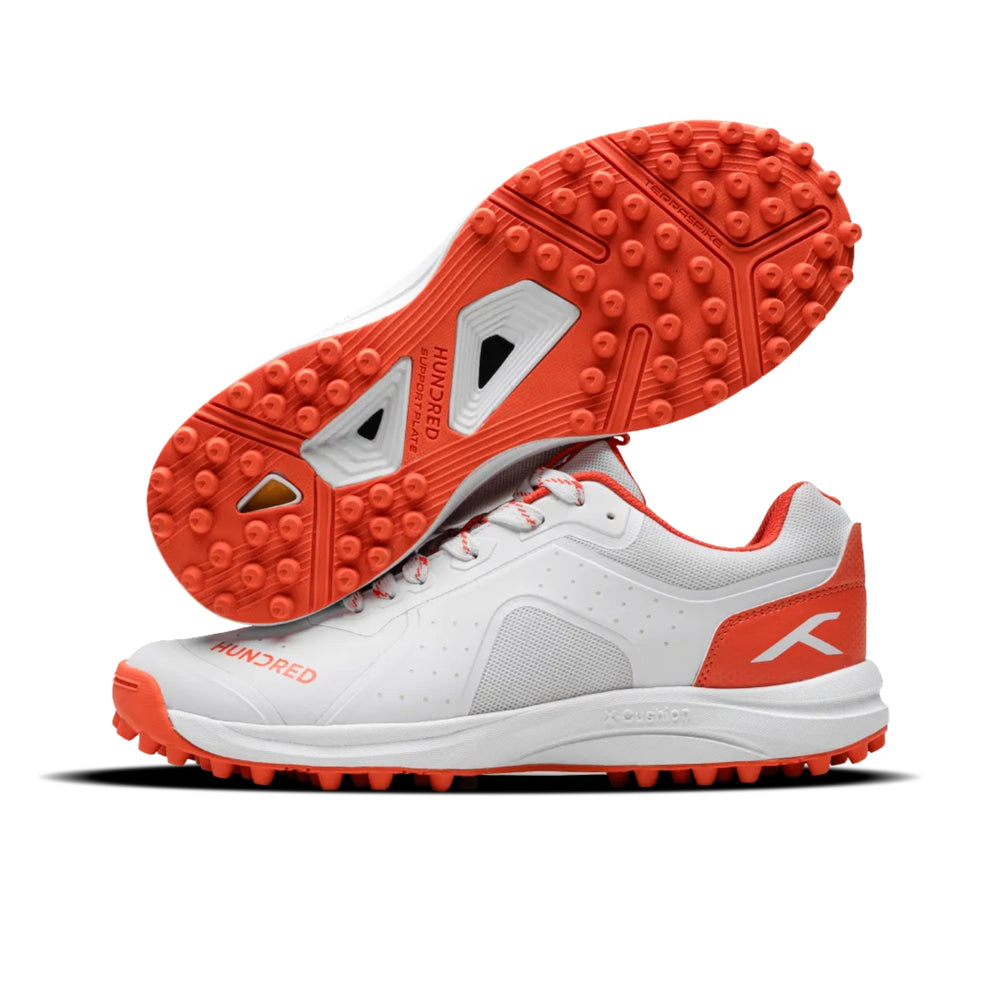 Hundred TerraLite Cricket Shoes | TerraSpike Rubber Studs | Stability Support Plate | Lightweight (280g) | Turf & Hard Surface (Kid's UK 1-5) - Best Price online Prokicksports.com