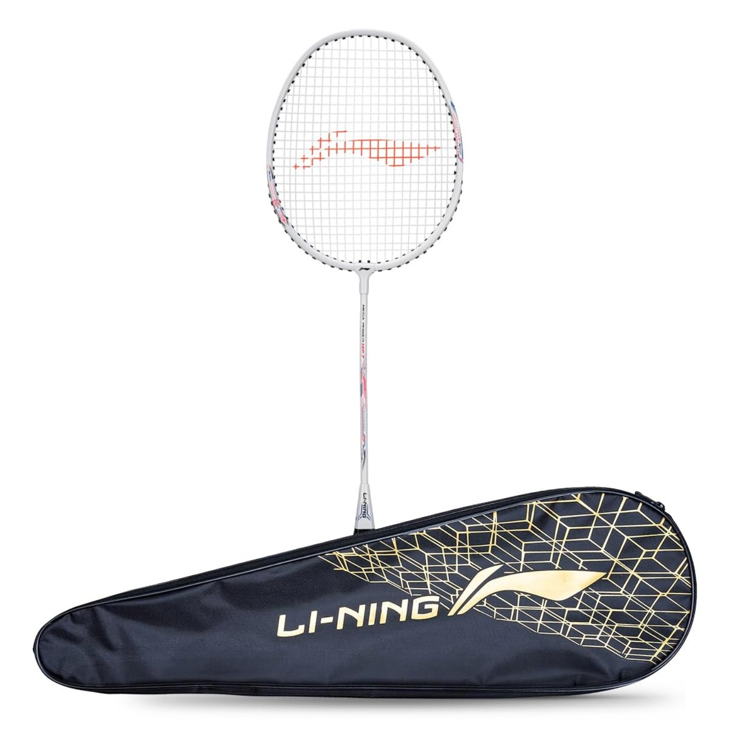 Li-Ning Mega Power MP7 Strung Badminton Racquet, G5 - Pearl White - Best Price online Prokicksports.com