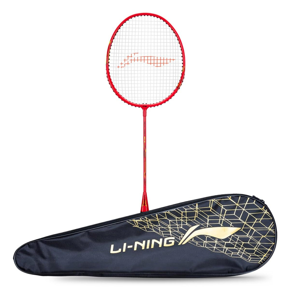 Li-Ning Mega Power MP8 Strung Badminton Racquet, G5 - Fire Red - Best Price online Prokicksports.com