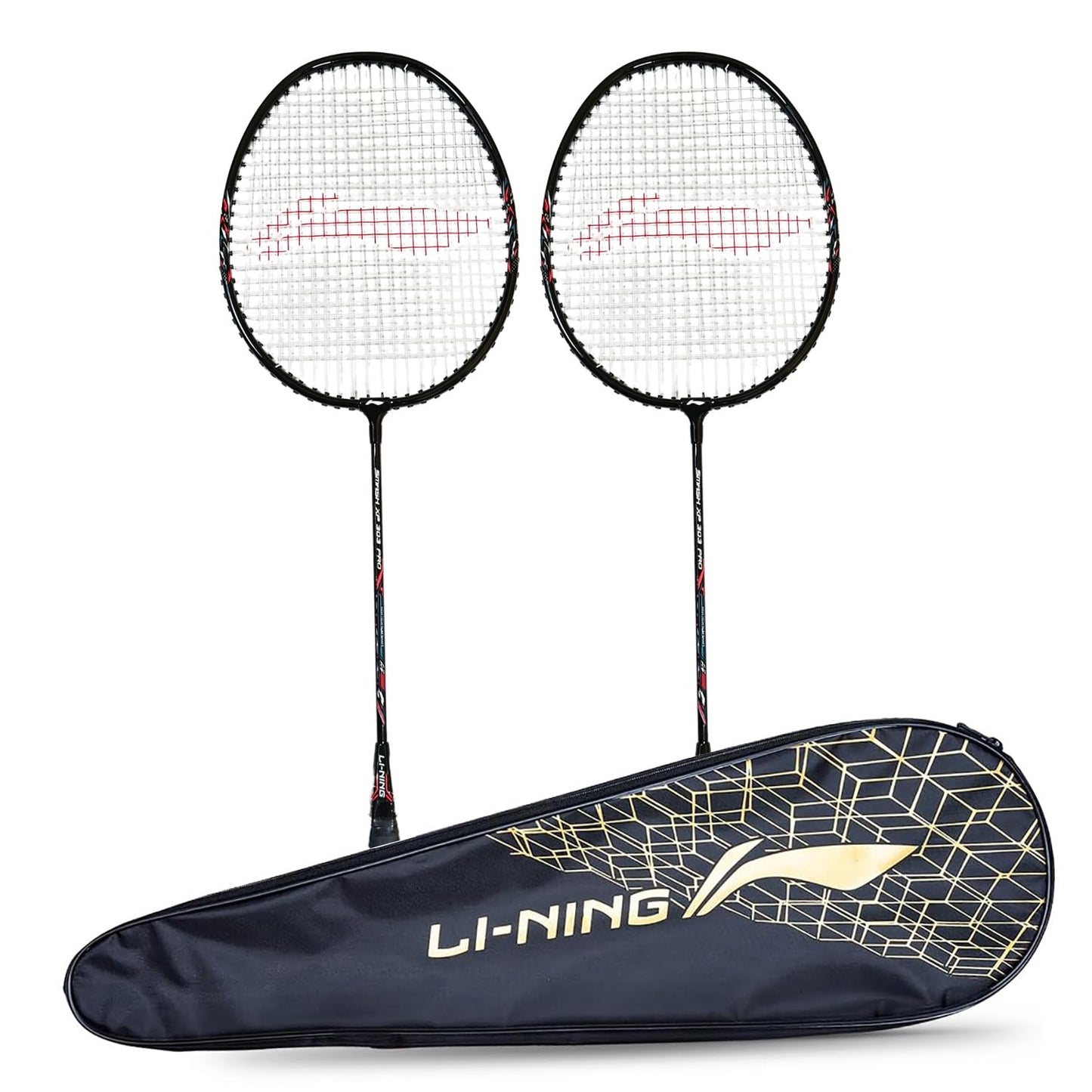 Li-Ning Smash XP 303 PRO Strung Badminton Racquet, G5 - Black - Best Price online Prokicksports.com