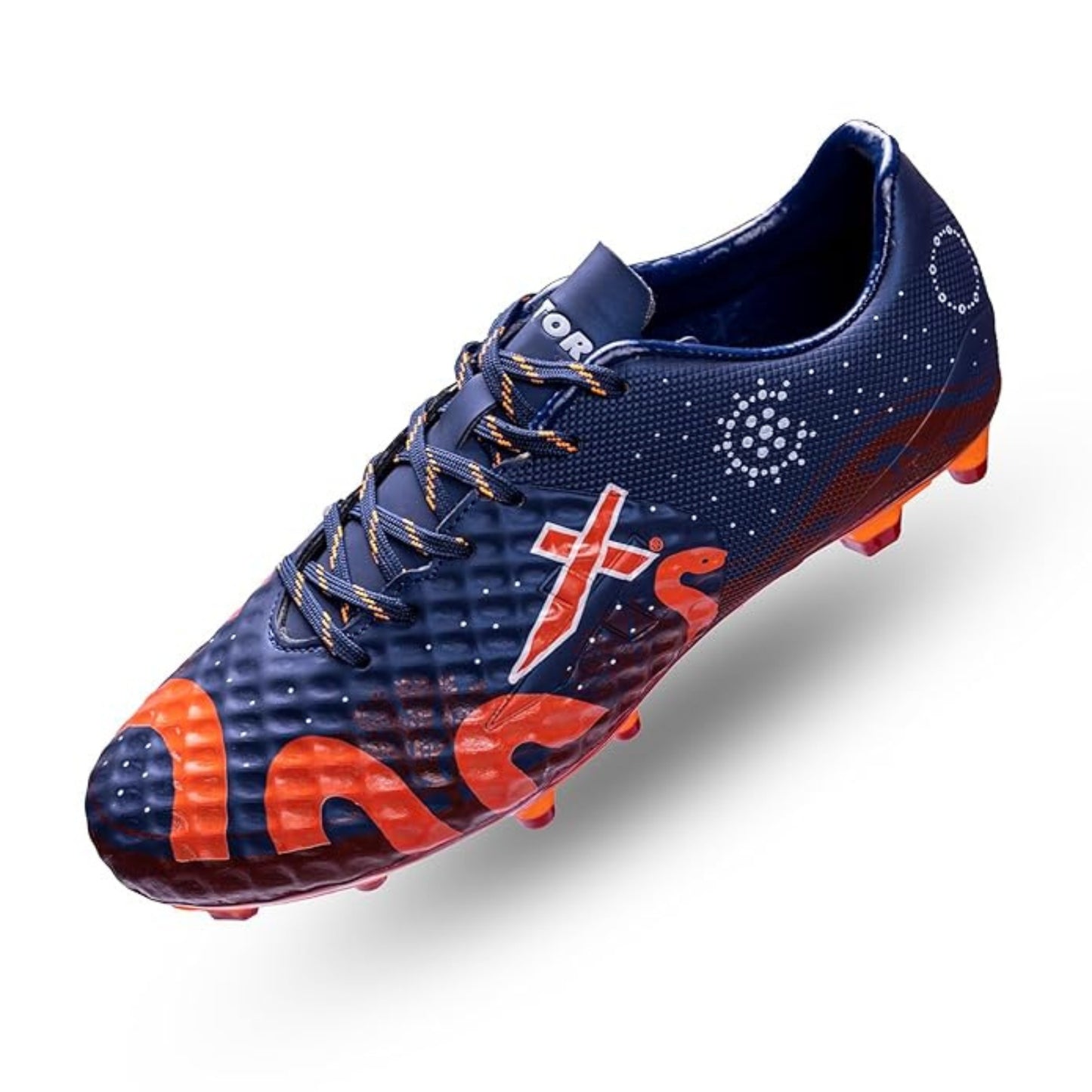 Vector X Venom Football Studs/Shoe, Navy/Maroon/Orange - Best Price online Prokicksports.com