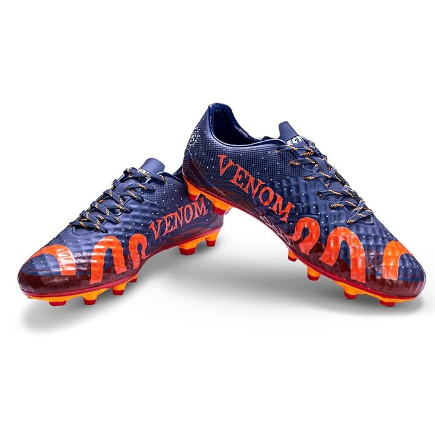 Vector X Venom Football Studs/Shoe, Navy/Maroon/Orange - Best Price online Prokicksports.com