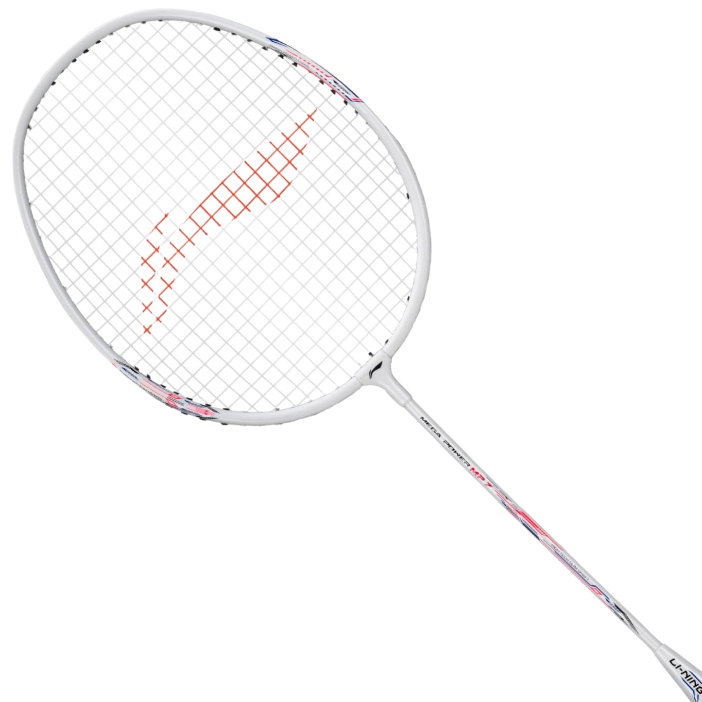 Li-Ning Mega Power MP7 Strung Badminton Racquet, G5 - Pearl White - Best Price online Prokicksports.com